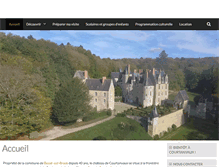 Tablet Screenshot of chateaudecourtanvaux.com